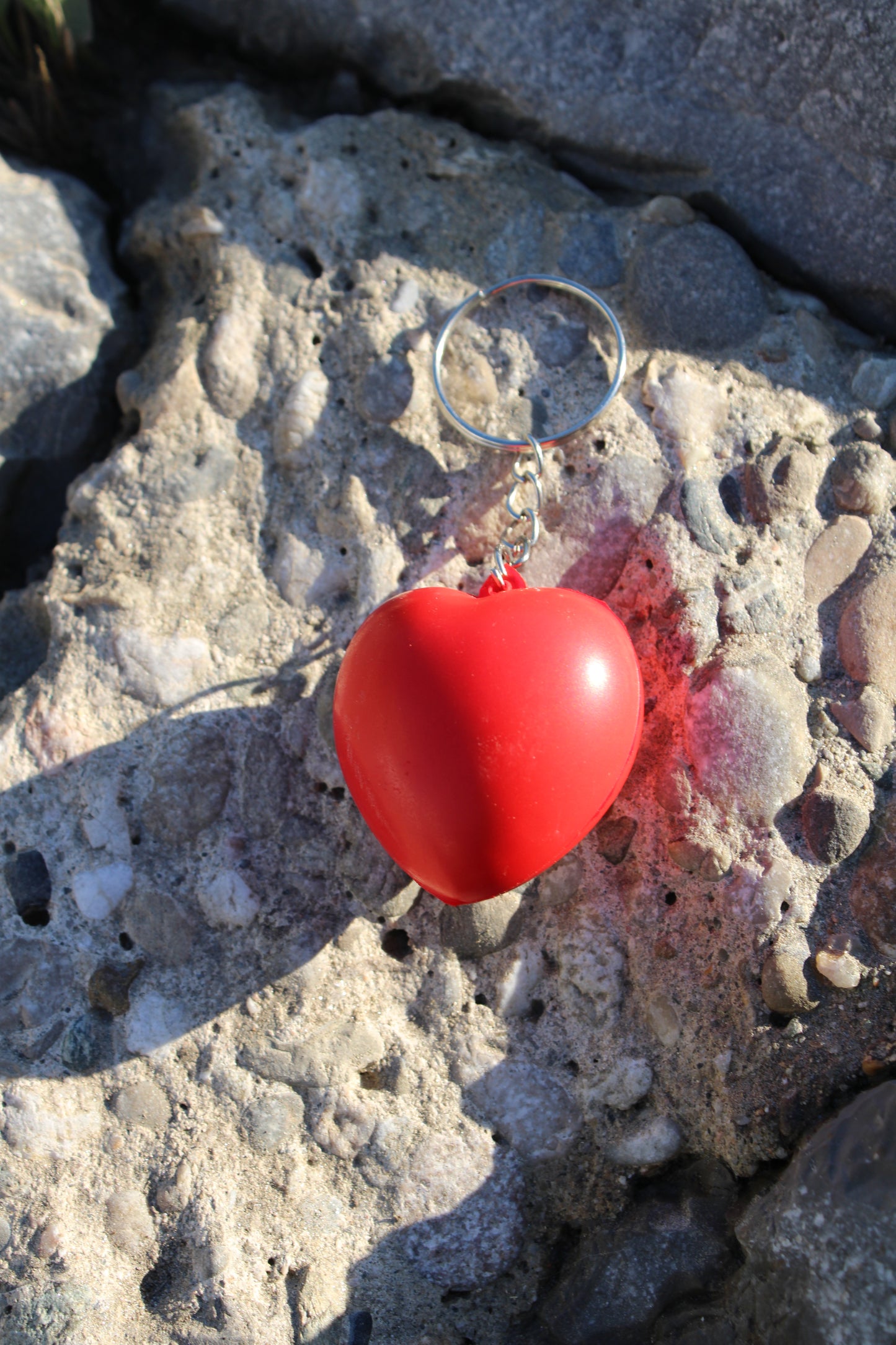 Porte-clés anti-stress coeur